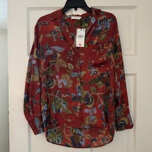 NWT Mango Button down Blouse
